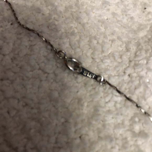 18k white gold plated pearl necklace - Picture 3 of 4